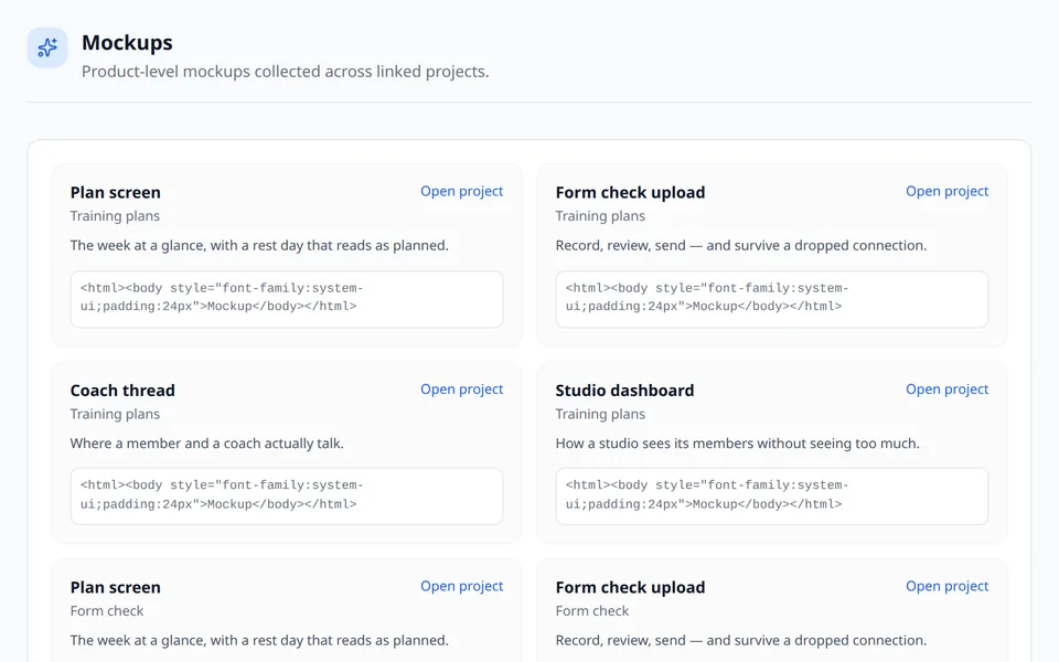 Mockups in SpeqForge